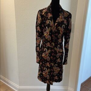 Johnny Was Vibrant Paisley Long Sleeve coat